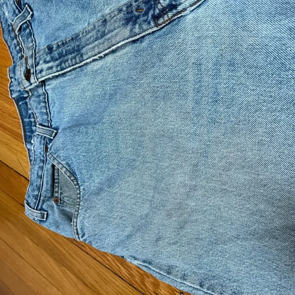 VTG 90s Levi's 550 Orange Tab Jeans Mens 37x30 Relaxed Fit Tapered Wear Distress